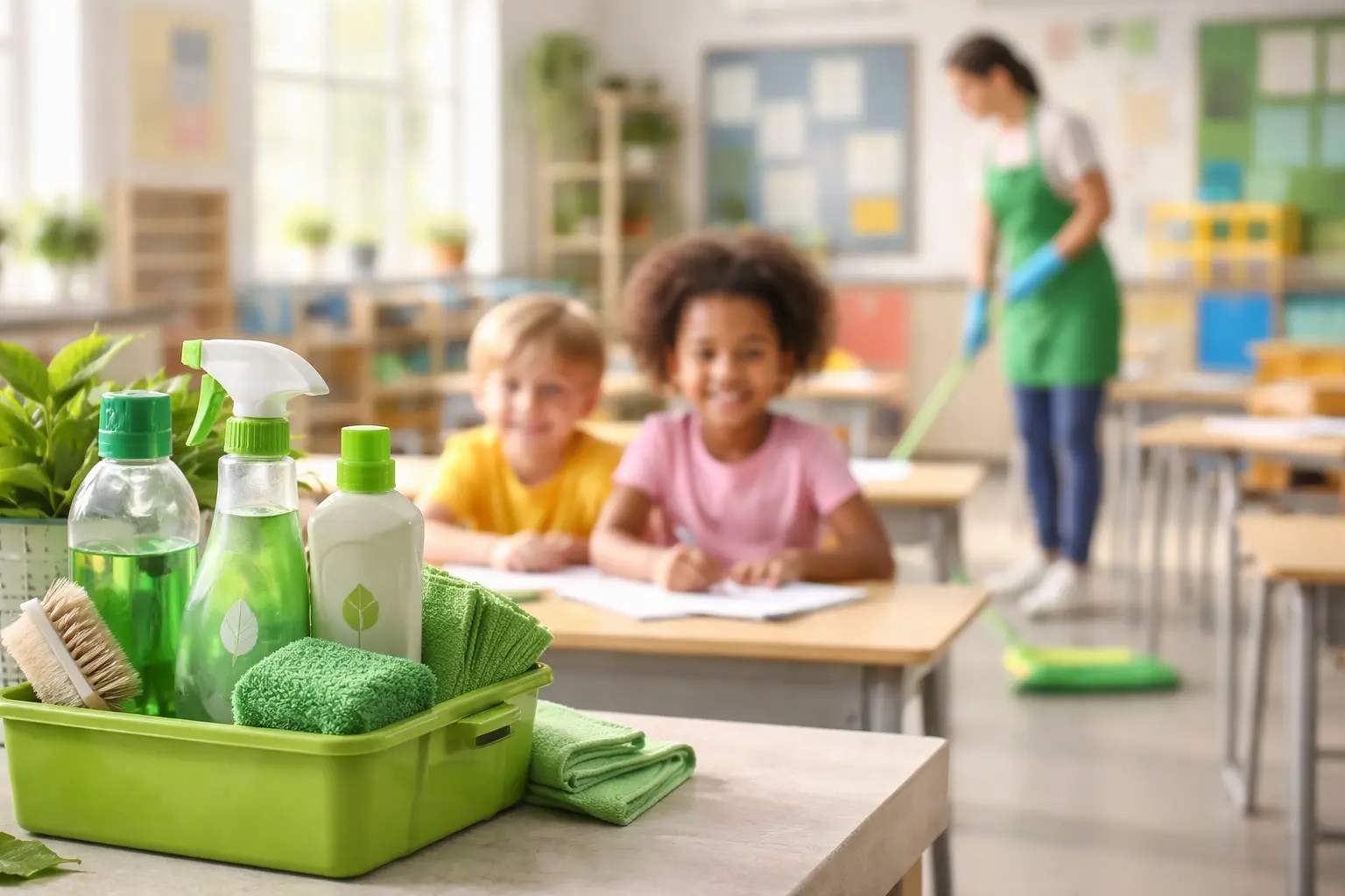 How Eco-Friendly Cleaning Protects Children in NJ Schools